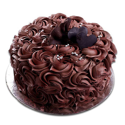 "Round shape chocolate cake - 1kg - Click here to View more details about this Product
